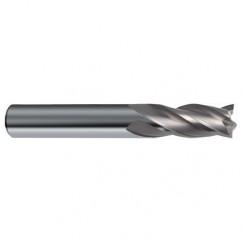 31/64 Dia. x 3 Overall Length 4-Flute Square End Solid Carbide SE End Mill-Round Shank-Center Cut-Uncoated - All Tool & Supply