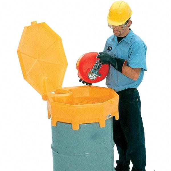 UltraTech - 7" High x 29" Diam, Polyethylene, Manual Closing Funnel Cover - All Tool & Supply