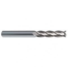 5/8 Dia. x 6 Overall Length 4-Flute Square End Solid Carbide SE End Mill-Round Shank-Center Cut-Uncoated - All Tool & Supply