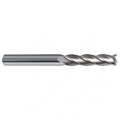 1 Dia. x 6 Overall Length 6-Flute Square End Solid Carbide SE End Mill-Round Shank-Center Cut-Uncoated - All Tool & Supply