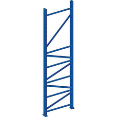 Interlake Mecalux - 16,716 Lb Capacity Heavy-Duty Framing Upright - 192" High x 42" Deep, Blue - All Tool & Supply