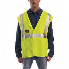 Tingley - Size L/XL Flame Resistant/Retardant Lime Solid General Purpose Vest - 44 to 50" Chest - All Tool & Supply