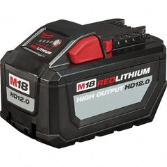 Milwaukee Tool - 18 Volt Lithium-Ion Power Tool Battery - 12 Ahr Capacity - All Tool & Supply