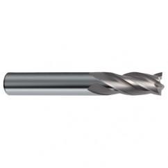 1/4 Dia. x 3 Overall Length 4-Flute Square End Solid Carbide SE End Mill-Round Shank-Center Cut-Uncoated - All Tool & Supply