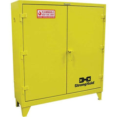 Strong Hold - Safety Cabinets   Hazardous Chemical Type: Flammable and Combustible Liquids    Color: Safety Yellow - All Tool & Supply