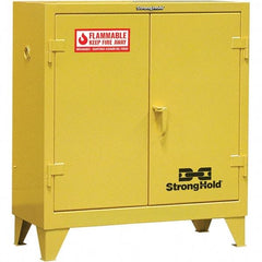 Strong Hold - Safety Cabinets   Hazardous Chemical Type: Flammable and Combustible Liquids    Color: Safety Yellow - All Tool & Supply