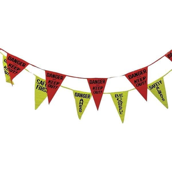 PRO-SAFE - Pennants Color: Red/Yellow Overall Length (Feet): 60.00 - All Tool & Supply