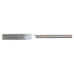 0.157″ × 0.040″ Electroplated Diamond File Flat 100 Grit 5/8″ Diamond - All Tool & Supply