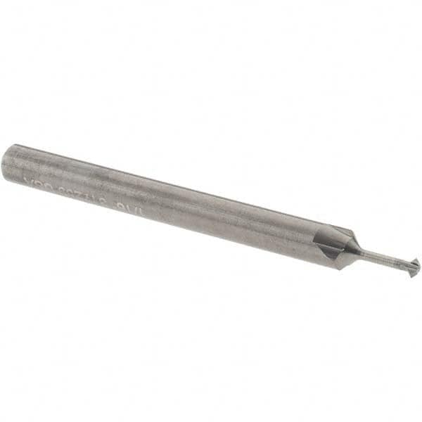 Accupro - 1/16° 1/16" Cut Diam, 0.031" Cut Width, 1/8" Shank, Solid Carbide Double-Angle Cutter - All Tool & Supply