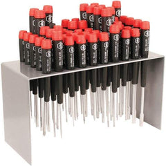 Wiha - 50 Piece Slotted, Phillips & Torx Screwdriver Set - Precision Tech Handle, Bit Sizes: Philips #000 to #1, Comes in Metal - All Tool & Supply