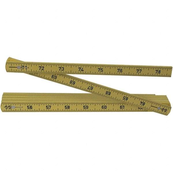 Wiha - Folding Rules Overall Length (Feet): 6.50 Graduation (Inch): 3/32 - All Tool & Supply