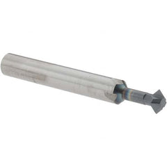 Accupro - 1/4° 1/4" Cut Diam, 1/8" Cut Width, 1/4" Shank, Solid Carbide Double-Angle Cutter - All Tool & Supply