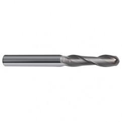 1/2" Dia. - 4-1/2" OAL - 30 Helix Bright CBD Ball Nose EM - 2 FL - All Tool & Supply