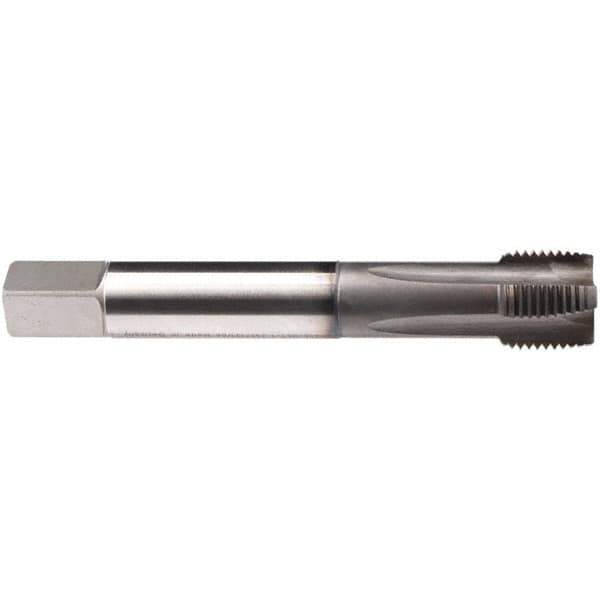 Emuge - 5/8-11 UNC 4 Flute BT Plug Spiral Flute Tap - High Speed Steel, GLT-1 Finish, 4.331" OAL, Right Hand Flute, Right Hand Thread, Series Rekord B-Z - All Tool & Supply