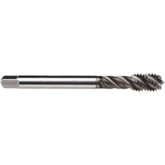 Emuge - 7/16-20 UNF 4 Flute BT Bottoming Spiral Flute Tap - High Speed Steel, GLT-1 Finish, 3.937" OAL, Right Hand Flute, Right Hand Thread, Series CU51C400 - All Tool & Supply