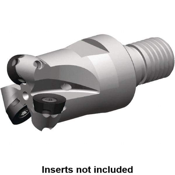 Kennametal - 15mm Cutting Diam, 21mm Shank Diam, 0.984" Max Depth of Cut, Modular Connection Indexable Copy End Mill - 3 Inserts, RP.. 10T3M0.. Insert, 7713 Toolholder, Steel, Through Coolant - All Tool & Supply