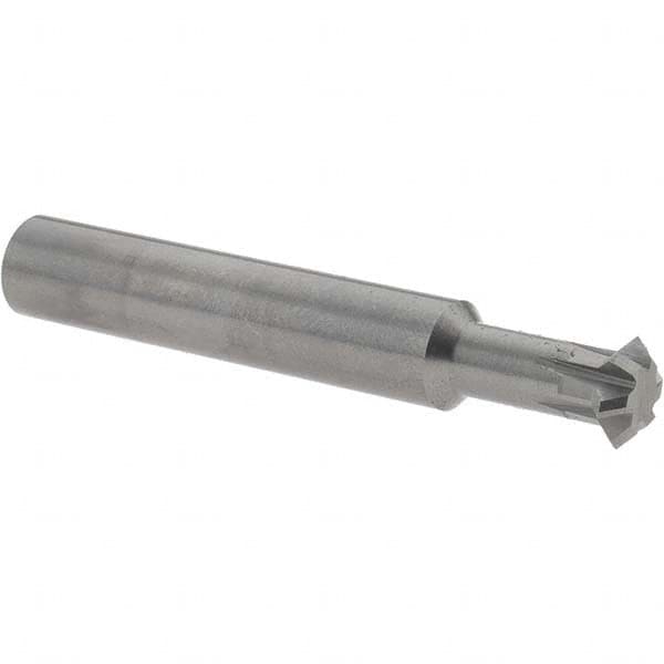 Accupro - 3/8° 3/8" Cut Diam, 1/8" Cut Width, 3/8" Shank, Solid Carbide Double-Angle Cutter - All Tool & Supply