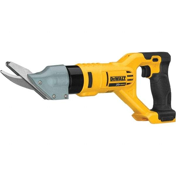 DeWALT - 2,500 SPM, 20 Volt, Pistol Grip Handle, Handheld Cordless Shear - 5/8" Cutting Capacity - All Tool & Supply