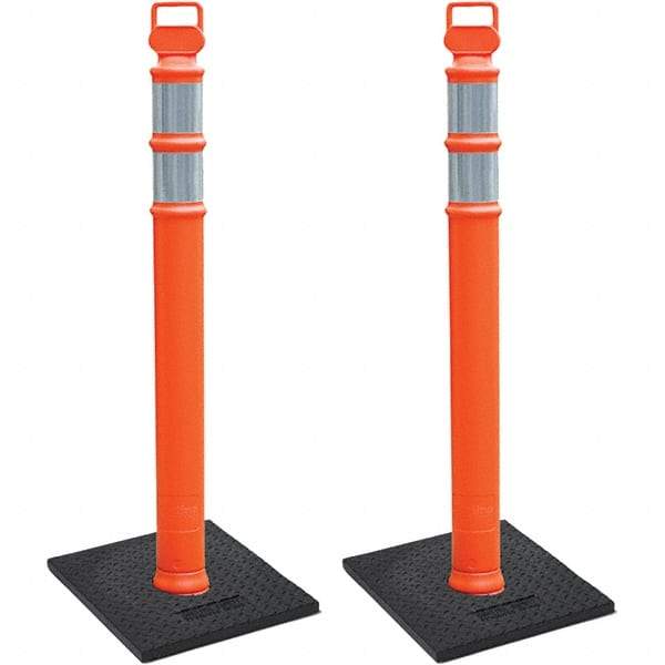 PRO-SAFE - Traffic Barrels, Delineators & Posts Type: Delineator Post Material: Polyethylene - All Tool & Supply