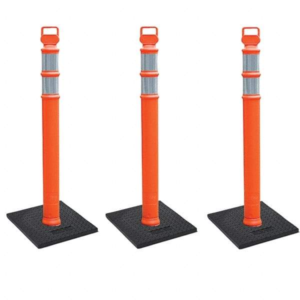 PRO-SAFE - Traffic Barrels, Delineators & Posts Type: Delineator Post Material: Polyethylene - All Tool & Supply