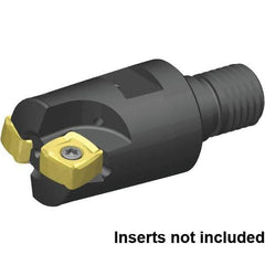 Kennametal - 38.1mm Cut Diam, 2.5mm Max Depth, M16 29mm Shank Diam, Modular Connection Indexable High-Feed End Mill - Screw Holding Method, XO..1205.. Insert, 7793VXO Toolholder, Through Coolant - All Tool & Supply