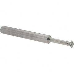 Accupro - 1/4° 1/4" Cut Diam, 0.072" Cut Width, 1/4" Shank, Solid Carbide Double-Angle Cutter - All Tool & Supply