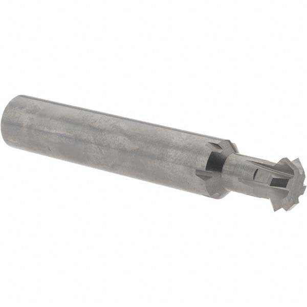 Accupro - 1/2° 1/2" Cut Diam, 0.187" Cut Width, 1/2" Shank, Solid Carbide Double-Angle Cutter - All Tool & Supply