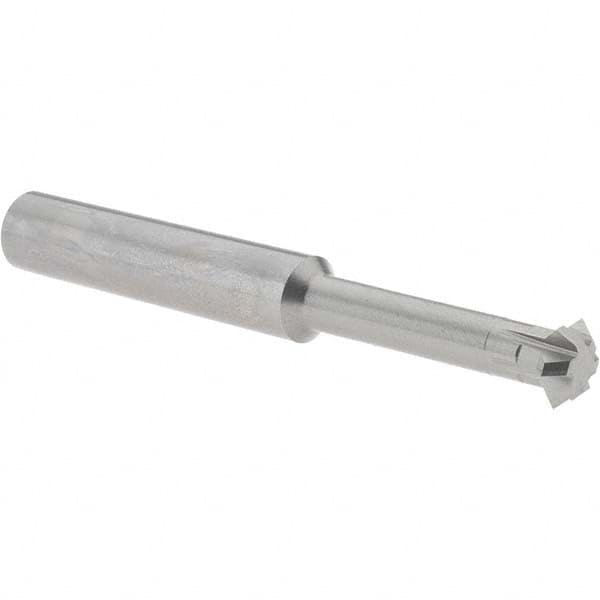 Accupro - 1/2° 1/2" Cut Diam, 0.187" Cut Width, 1/2" Shank, Solid Carbide Double-Angle Cutter - All Tool & Supply