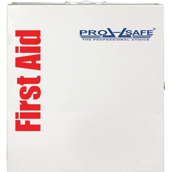 PRO-SAFE - Industrial First Aid Cabinet - 14"x13-1/4"x3-1/8", White, Metal - All Tool & Supply