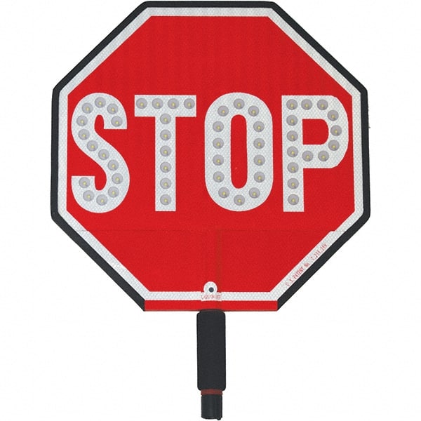 PRO-SAFE - "Stop," 12" Wide x 18" High ABS Plastic Traffic Control Sign - All Tool & Supply