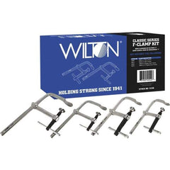 Wilton - Sliding Arm Clamp Sets Clamp Type: Standard Throat Depths (Decimal Inch): 2.2500; 4.7500; 5.5000 - All Tool & Supply