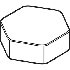 Kennametal - HNEN0905 Grade KD200 CBN Milling Insert - Uncoated, 5.65mm Thick, 5/8" Inscribed Circle - All Tool & Supply