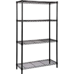 Quantum Storage - 4 Shelf Wire Shelving - Starter Unit - 24" Wide x 60" Deep x 74" High, - All Tool & Supply