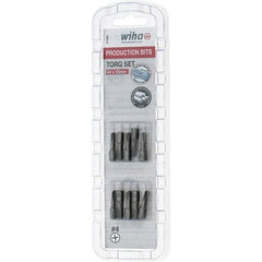 Wiha - 1/4" Drive, #4 Torq-Set Screwdriver Bit - 1" OAL - All Tool & Supply