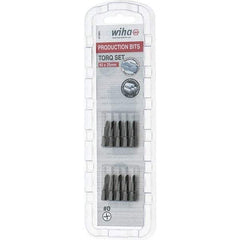 Wiha - 1/4" Drive, #0 Torq-Set Screwdriver Bit - 1" OAL - All Tool & Supply