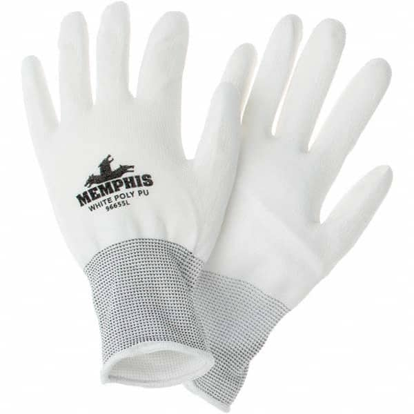 MCR Safety - Size L Polyester Coated Polyester Abrasion Protection Work Gloves - All Tool & Supply