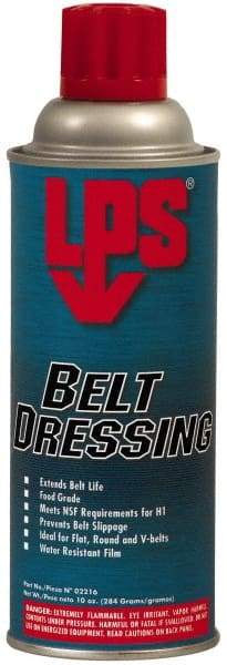 LPS - 10 Ounce Container Clear Aerosol, Belt and Conveyor Dressing - Food Grade, 352°F Max - All Tool & Supply