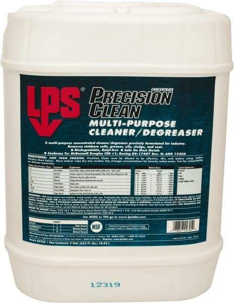 LPS - 5 Gallon Pail Contact Cleaner - Nonflammable, Food Grade - All Tool & Supply