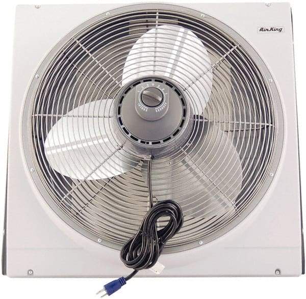 Air King - 20" Blade, 3,560 Max CFM, Window Fan - 1.8/3.2 Amps, 110 Volts, 3 Speed - All Tool & Supply