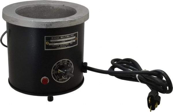 WAAGE - 1 Qt, 3-1/2" Deep, 150 to 450°F, Dip Coat Pot - 5" ID, 230 Volts, 600 Watts - All Tool & Supply