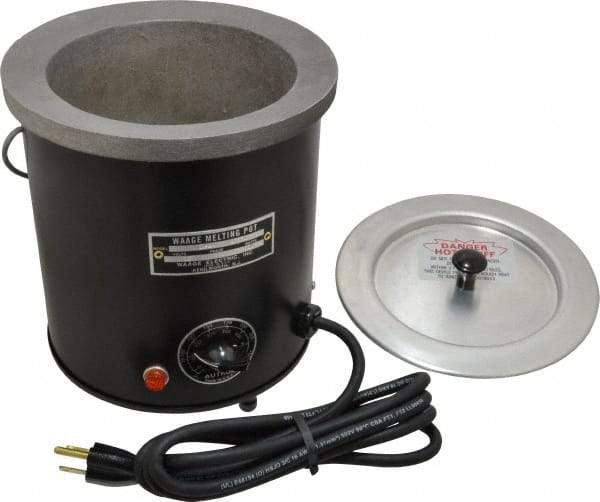 WAAGE - 2 Qt, 5" Deep, 150 to 450°F, Dip Coat Pot - 5-1/2" ID, 115 Volts, 600 Watts - All Tool & Supply