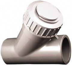 Simtech - 1/2" Pipe, Socket Ends, PVC Y-Strainer - 150 psi Pressure Rating - All Tool & Supply