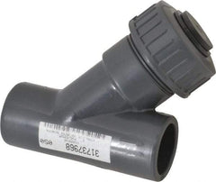 Simtech - 1" Pipe, Socket Ends, PVC Y-Strainer - 150 psi Pressure Rating - All Tool & Supply