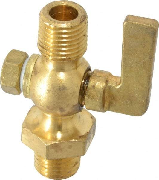 Conbraco - 1/4" Pipe, Lever Handle, MNPT x MNPT End Connection, Air Cock - 200 Max psi, Brass - All Tool & Supply