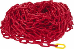 PRO-SAFE - 100' Long x 2" Wide Plastic Chain - Red - All Tool & Supply