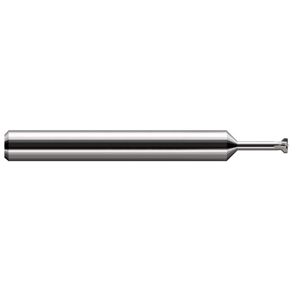 Harvey Tool - Thread Relief Cutters; Material: Solid Carbide ; Cutting Diameter (Inch): 1/8 ; Shank Diameter (Inch): 1/4 ; Flat Width (Decimal Inch): 0.0300 ; Overall Length (Inch): 2-1/2 - Exact Industrial Supply