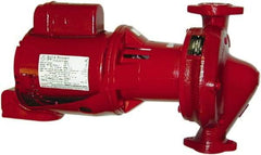 Bell & Gossett - 1 hp, 3 Phase, Cast Iron Housing, Bronze Impeller, Inline Circulator Pump - 208/230/460 Volt, 60 Hz, Flanges Included, 175 Max psi, Open Drip Proof Motor - All Tool & Supply