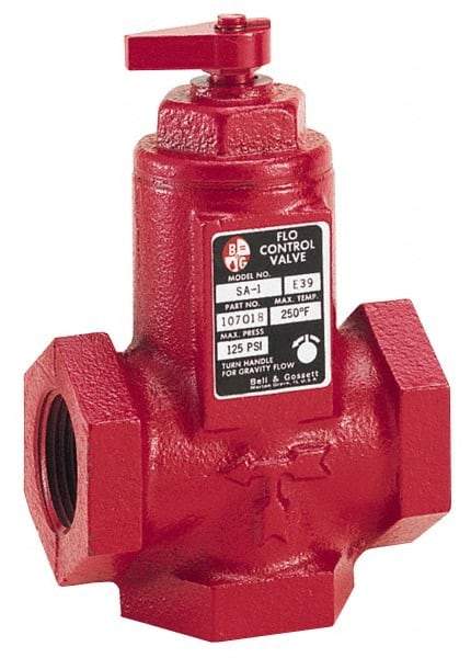 Bell & Gossett - 3/4" Pipe, Cast Iron Manually Operated Plumbing Valve - Buna Seal, FNPT - All Tool & Supply