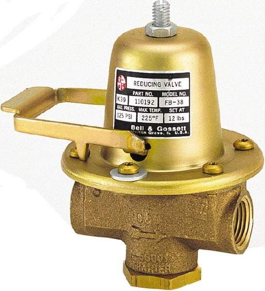 Bell & Gossett - 1/2" Inlet, 1/2" Outlet, FNPT, Pressure Relief Valve - 125 Max psi, Lead Free Brass - All Tool & Supply