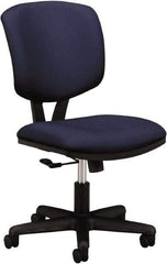 Hon - 40" High Task Chair - 25" Wide x 25-3/4" Deep, 100% Polyester Seat, Navy - All Tool & Supply